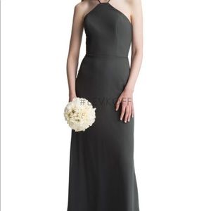 Charcoal bridesmaid dress